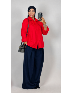 Chemise en Popeline  Femme Oversize | Élégante & Chic – Mode & Mastour