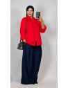 Chemise en Popeline  Femme Oversize | Élégante & Chic – Mode & Mastour