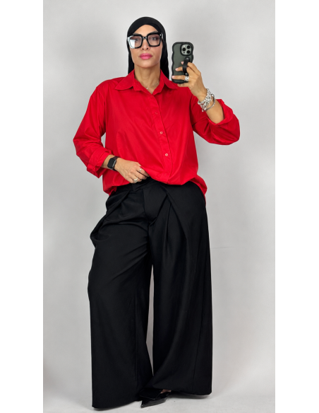 Chemise en Popeline  Femme Oversize | Élégante & Chic – Mode & Mastour