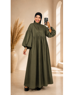 Robe Longue en Popeline  Femme | Robe Mastour Chic – Mode & Mastour