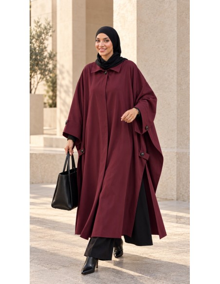 Cape longue oversize femme | Vêtement modest fashion  Méta-description