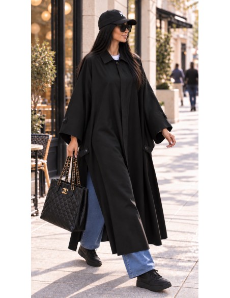 Cape longue oversize femme | Vêtement modest fashion  Méta-description