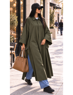 Cape longue oversize femme | Vêtement modest fashion  Méta-description