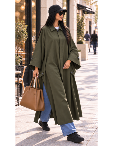 Cape longue oversize femme | Vêtement modest fashion  Méta-description