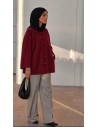 Pull épais en laine femme oversize | Modest Fashion