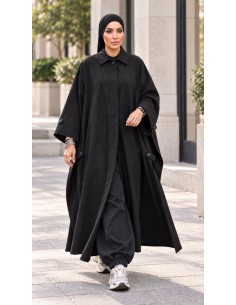 Cape longue oversize femme | Vêtement modest fashion  Méta-description