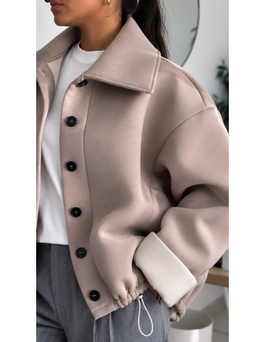 Veste Oversize Femme Taupe Épaisse & Chaude | ModeetMastour