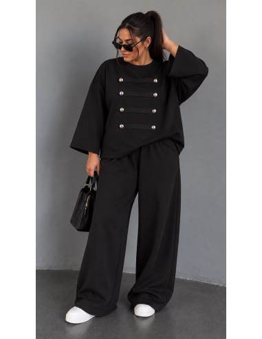 Ensemble Femme noir Pantalon Large | ModeetMastour