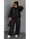Ensemble Femme noir Pantalon Large | ModeetMastour