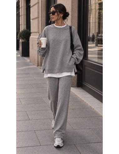 Ensemble Femme Gris Sweat Oversize et Pantalon Large | ModeetMastour