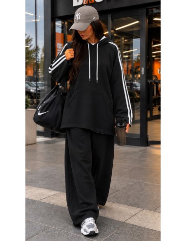 Ensemble Jogging Noir Oversize Femme | ModeetMastour