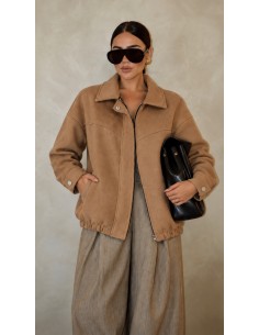 Veste Bomber Camel Femme Chic | ModeetMastour