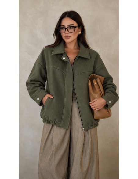 Veste Bomber kaki Femme Chic | ModeetMastour