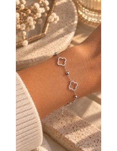 Bijoux en acier inoxydable  Inspiration Vancleef argent