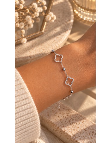 Bijoux en acier inoxydable  Inspiration Vancleef argent