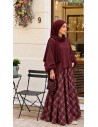 Ensemble Jupe Longue à Carreaux et Pull Oversize | ModeetMastour