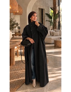Manteau Long Oversize Femme Col Montant | ModeetMastour